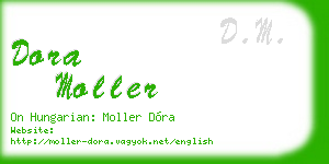 dora moller business card